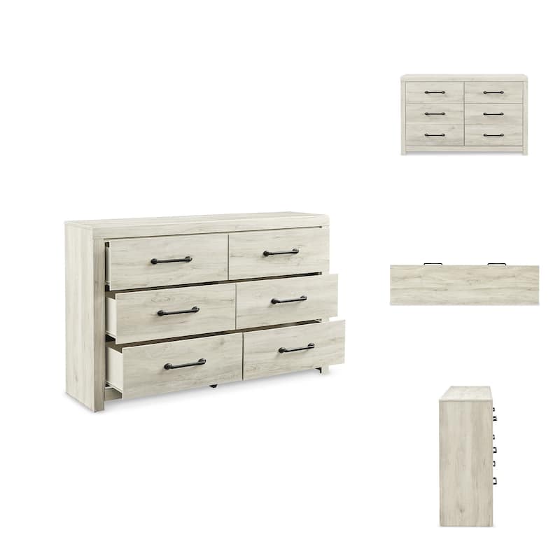 Cambeck Whitewash 6-drawer Dresser