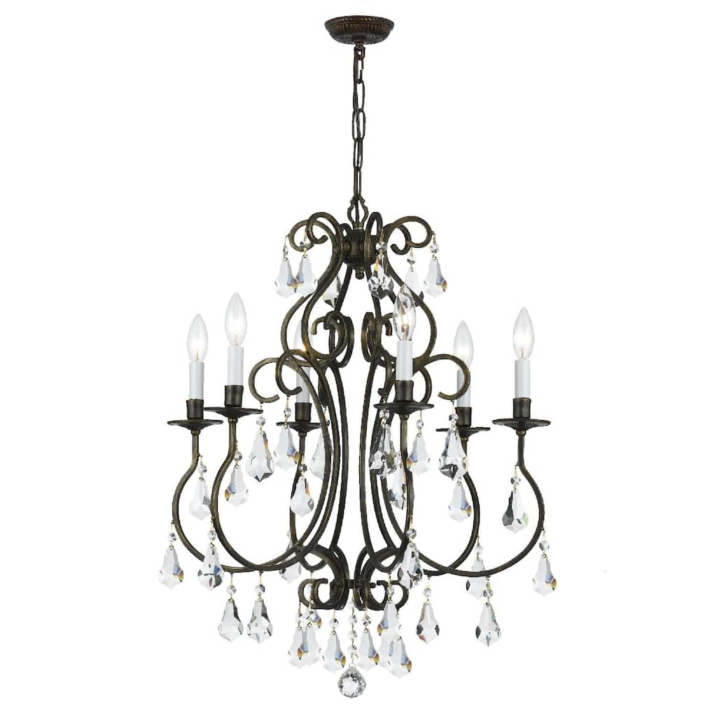 Crystorama Lighting Group Ashton 6 Light 21-1/2" Wide Chandelier with