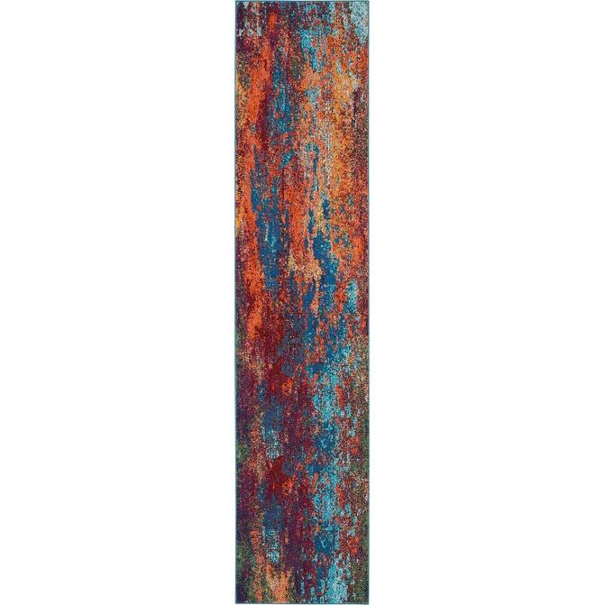 Sasim Power Loomed Abstract Modern Area Rug By HomeRoots - 120' X '26' X '0.5