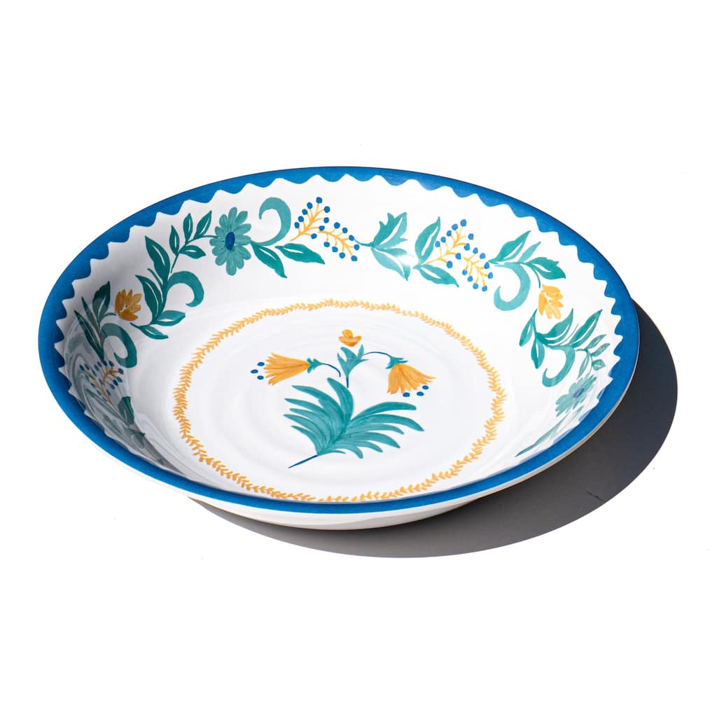 Abode Homewares Montelupo Melamine Serving Bowl - Multicolor - 13.8"