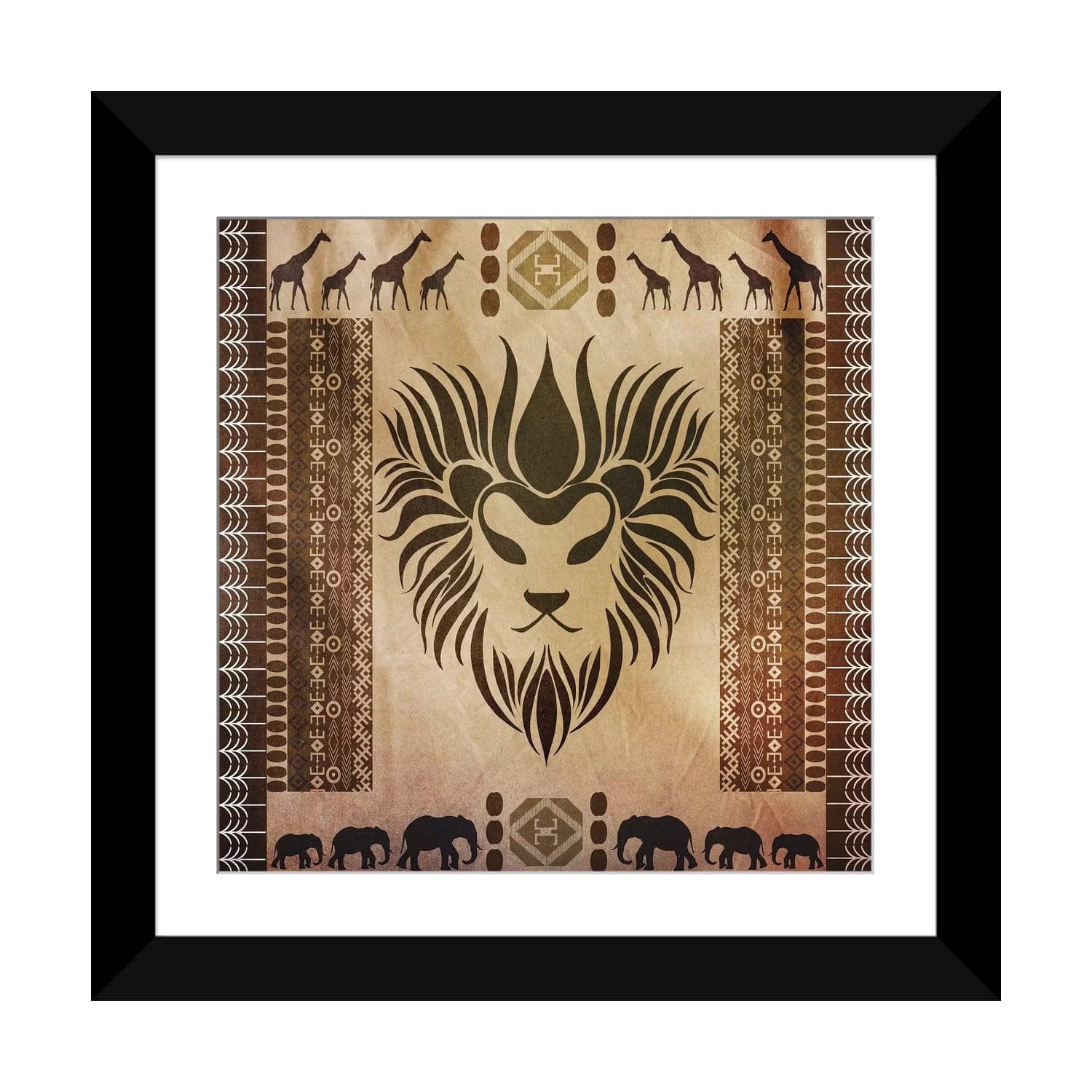 iCanvas "King of Africa" by Unknown Artist