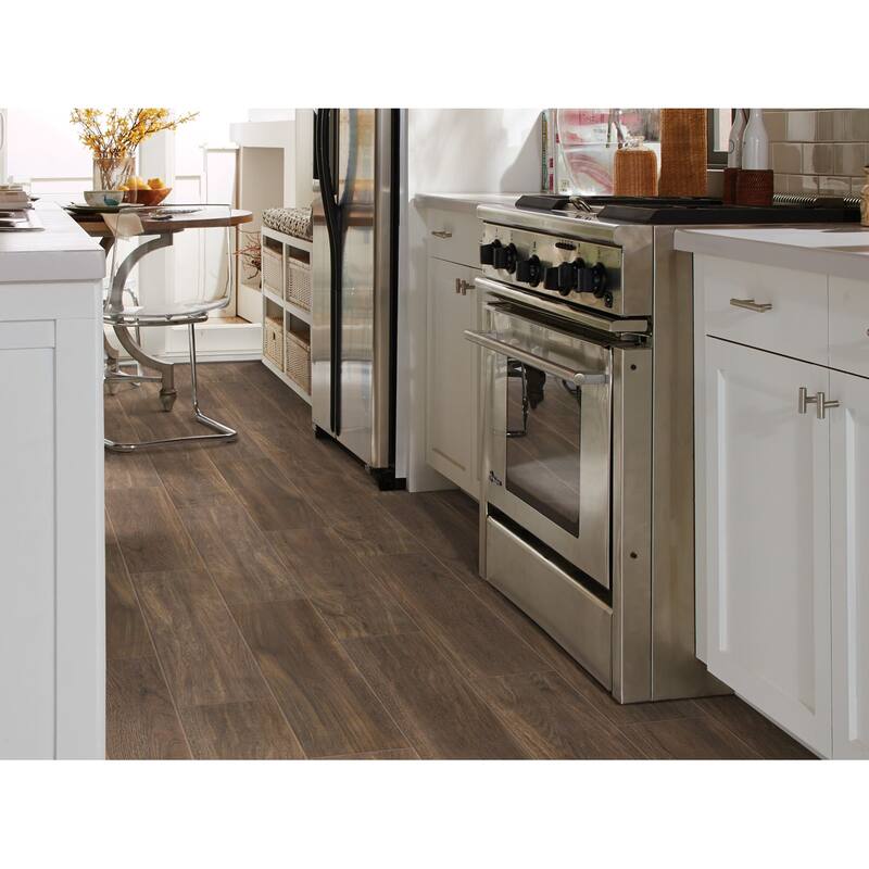 Shaw Valentino - 8" x 32" Rectangle Floor and Wall Tile - Wood Visual