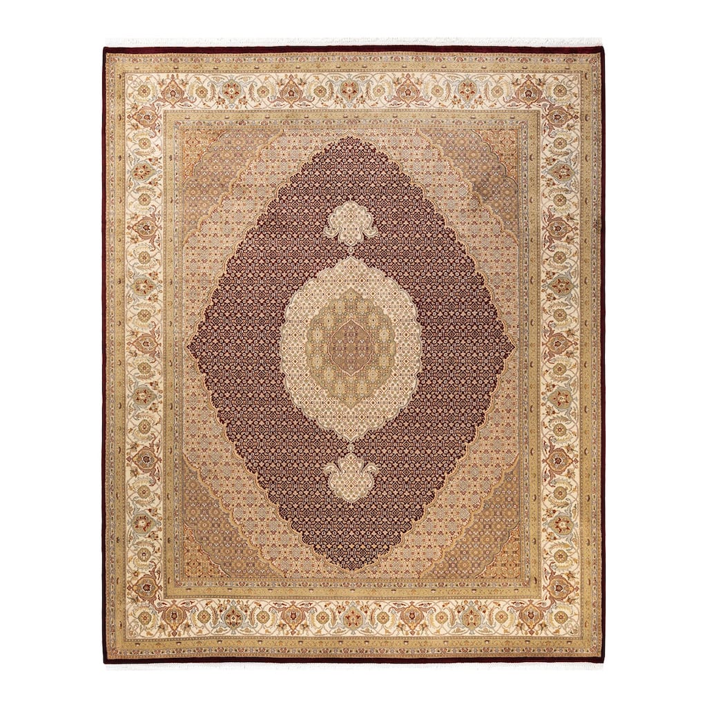 Overton Hand Knotted Wool Vintage Inspired Traditional Mogul Red Area Rug - 8 x 10