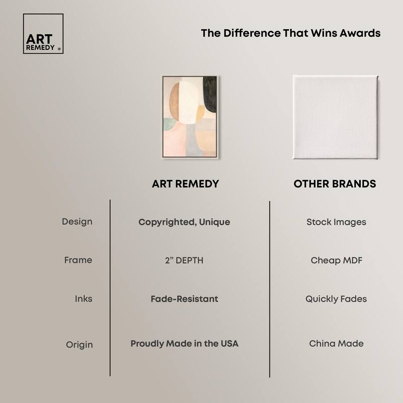 Soft Cubism I Canvas by Art Remedy