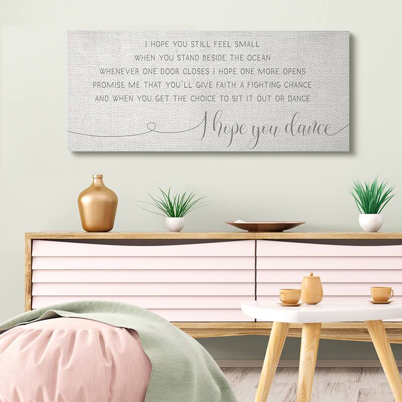 Stupell Faith Fighting Chance Phrase Romantic Dance Quote Canvas Wall Art