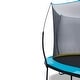 preview thumbnail 9 of 12, 14ft Recreational Trampoline with Enclosure for Kids and Adults Patented Fiberglass Curved Poles Pumpkin