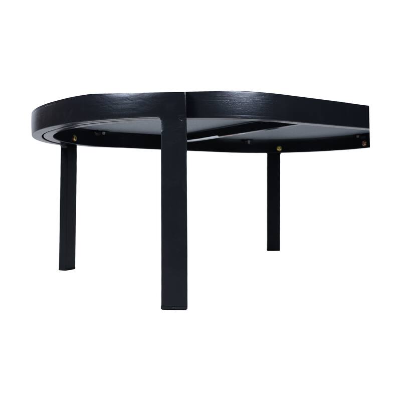 Christopher Knight Home - Aurelia Modern Aluminum Outdoor Oval Coffee Table with Tempered Glass Top