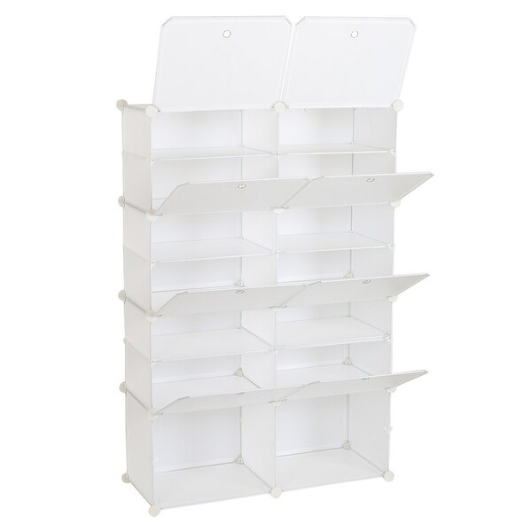 7 tier best sale shoe rack white