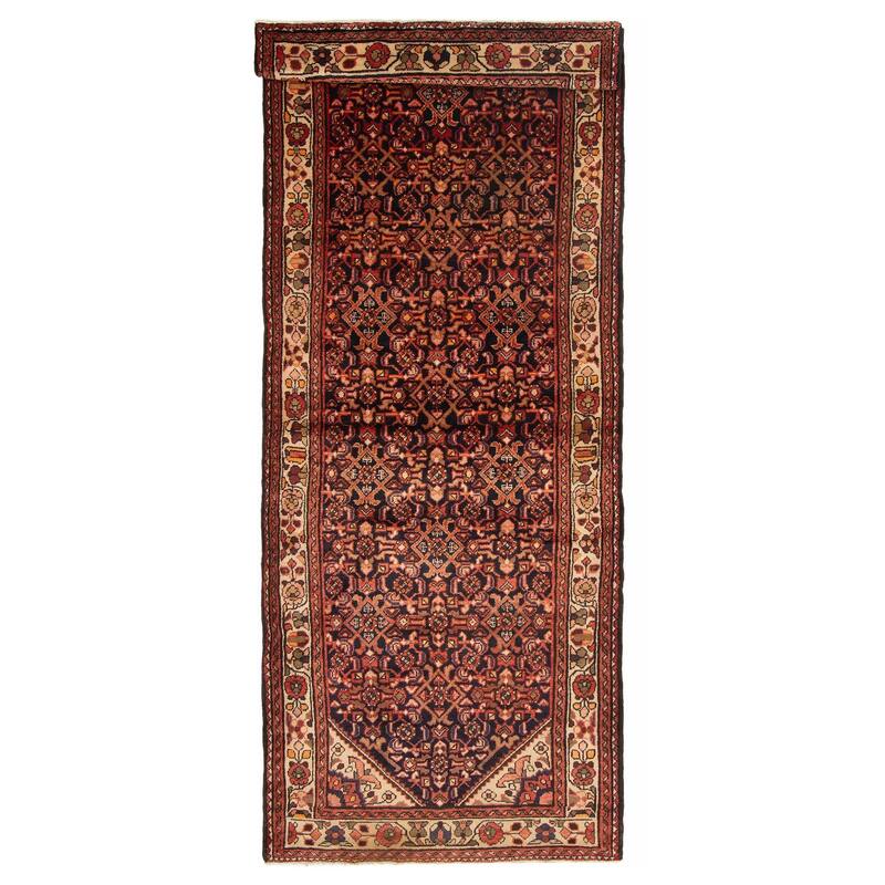 ECARPETGALLERY Hand-knotted Andelz Black Wool Rug - 3'7 x 9'7 - Black - 3'7 x 9'7