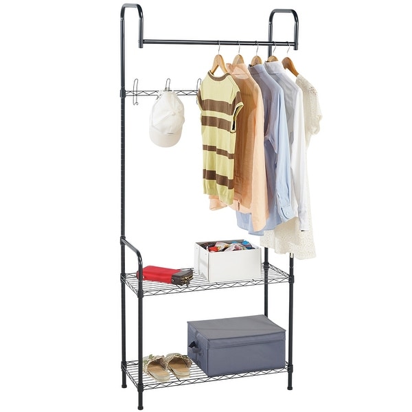 Modern Home Entryway Mudroom Coat Hat Shoe Rack Organizer