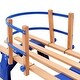 preview thumbnail 18 of 24, vidaXL Folding Sledge Wood 43.3"/46.9"