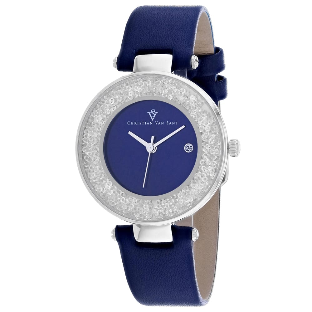 Christian Van Sant Women's Dazzle Blue Dial Watch - CV1222 - 6 (36)