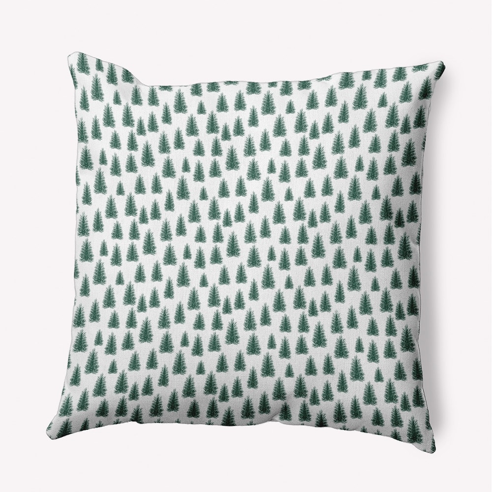 Christmas Trees Pattern Accent Pillow