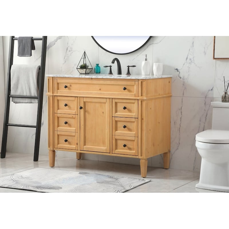 Elegant Lighting VF12542 Park Avenue 42" Free Standing Single Basin