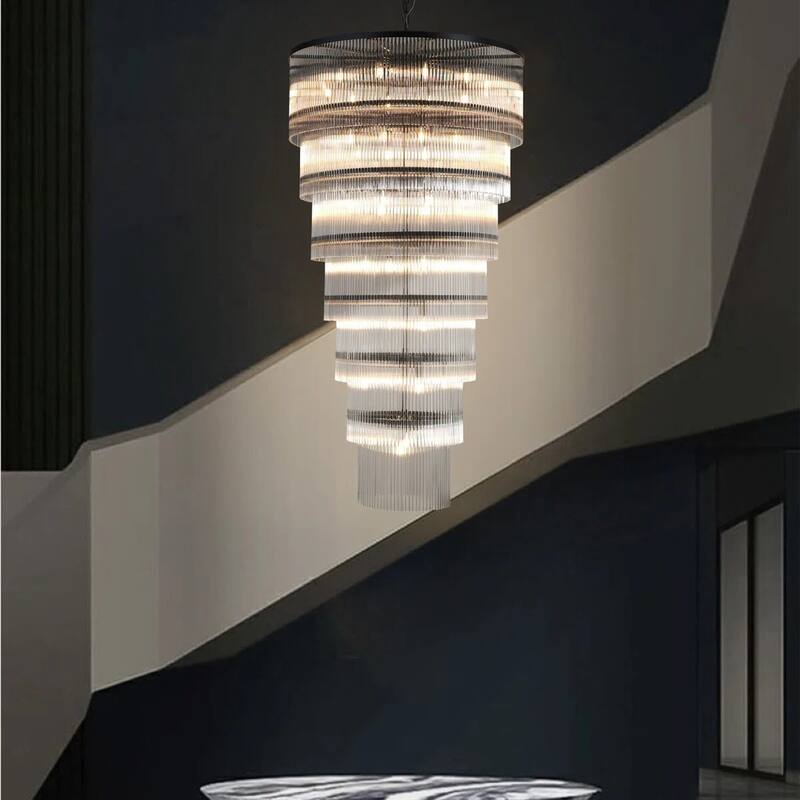 KAYLA 77"H Seven-LayerStriped Column StairLight