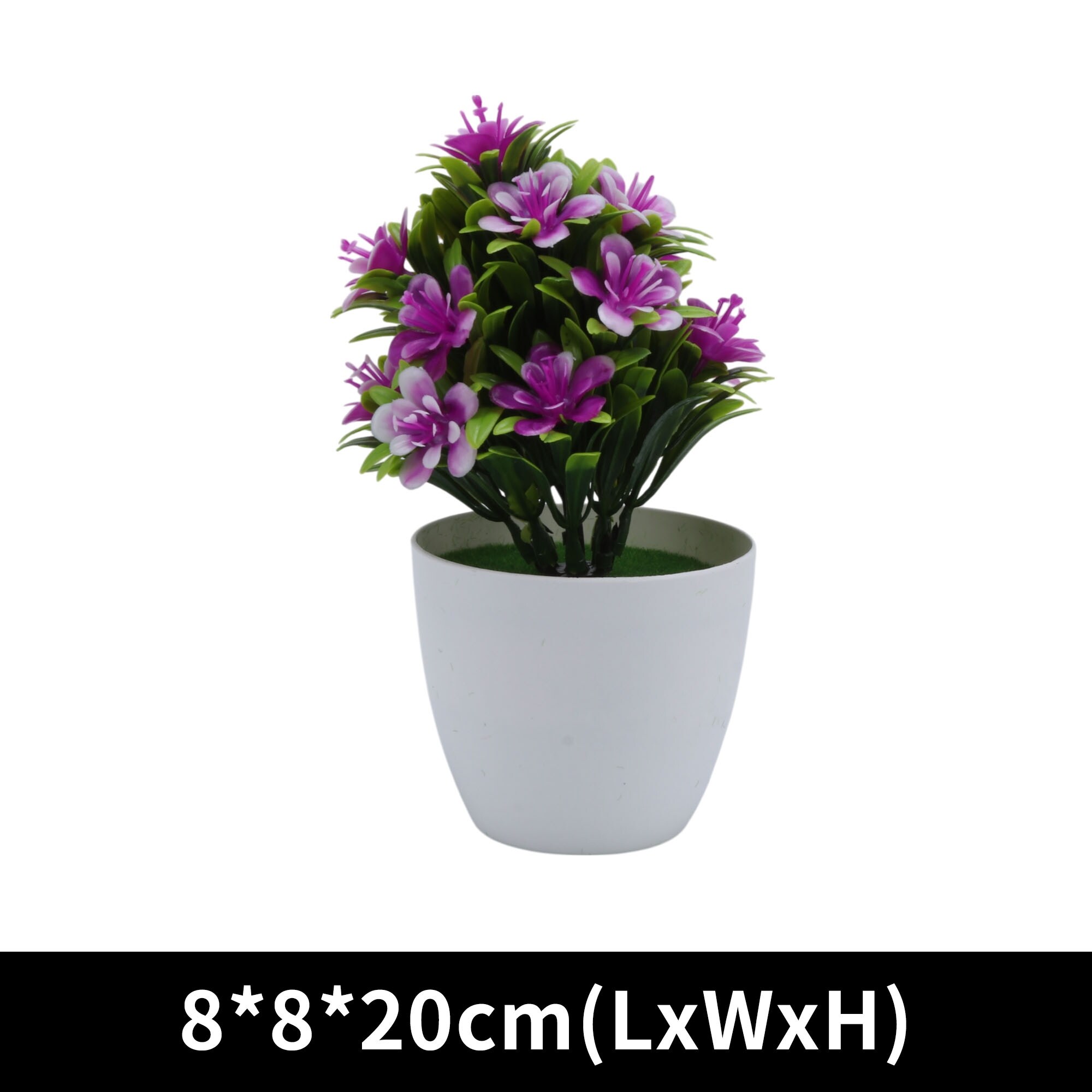 1 Pcs Fake Plants Five-Leaf Cinquefoil Plant Plastic Red 8x8x20cm