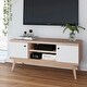 preview thumbnail 16 of 22, Living Skog TV Stand console for TV's up to 50'' Mid-century Modern Scandinavian Beige
