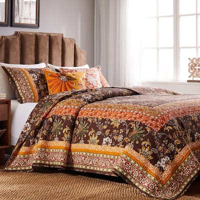 Barefoot Bungalow Audrey Cotton-Rich Reversible Quilted Bedding Set