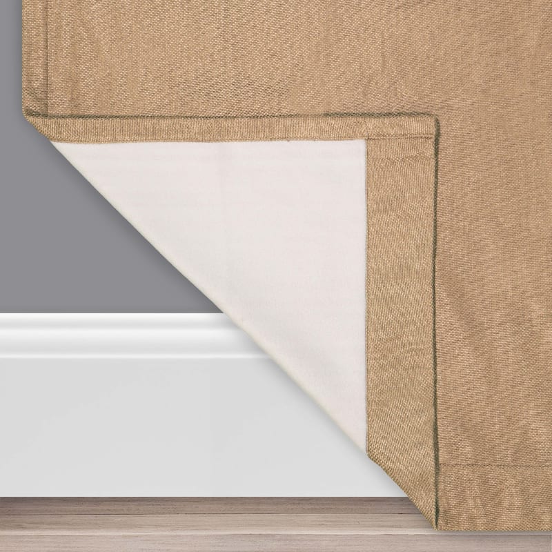Eclipse Aura Draft Stopper Energy Saving 100% Blackout Grommet Top Curtain Panel