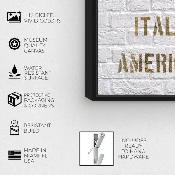 Shop Oliver Gal American Dream Typography And Quotes Wall Art Framed Canvas Print Inspirational Quotes And Sayings Gold White Overstock 31794476