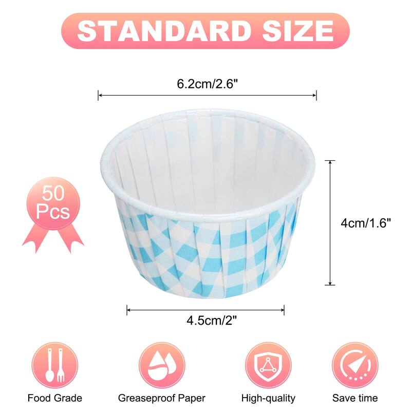 Mini Lattice Cupcake Liners,50Pcs Cupcake Muffins Liners Holders
