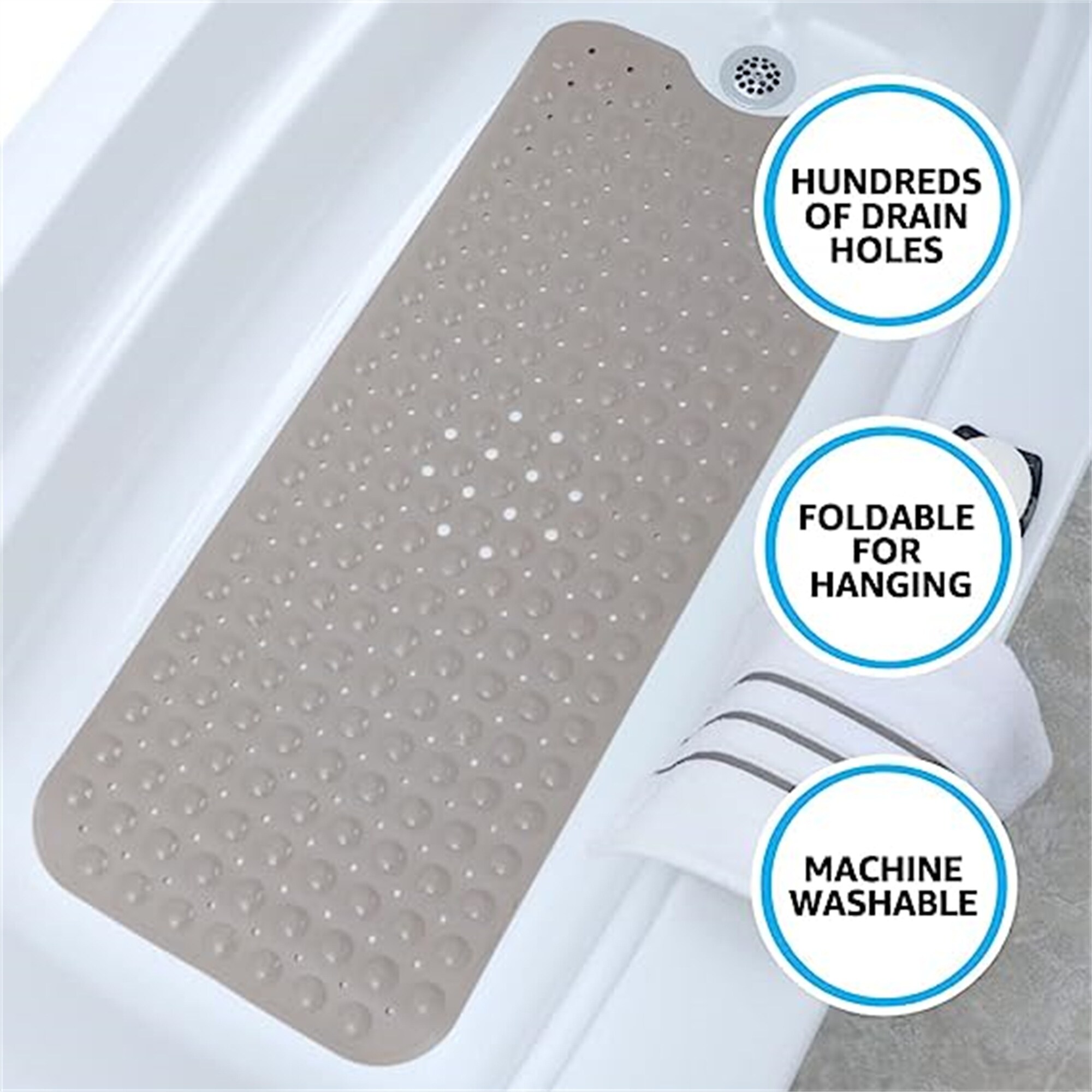 Long bath 2025 mat non slip