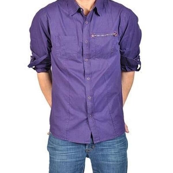 Shop Overdrive Men S Purple Dress Shirts Overstock 27127073