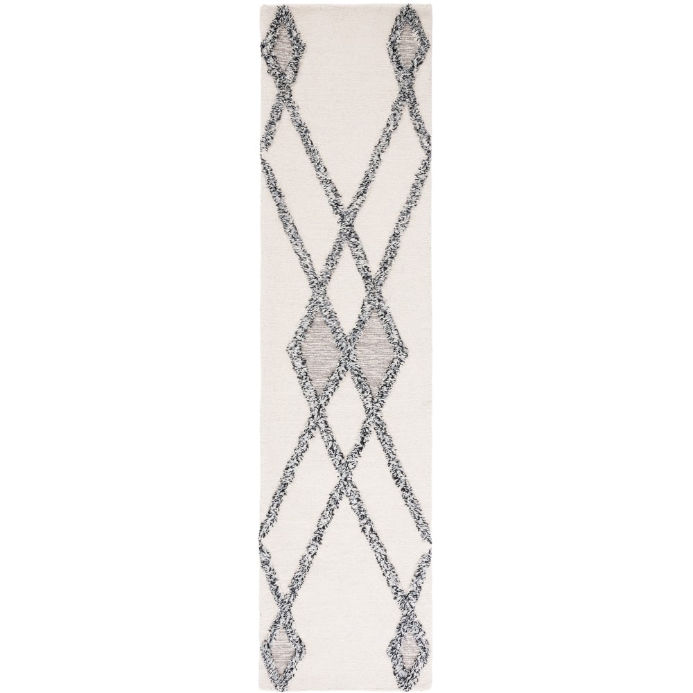 SAFAVIEH Handmade Casablanca Shag Hyoun Moroccan Wool Rug