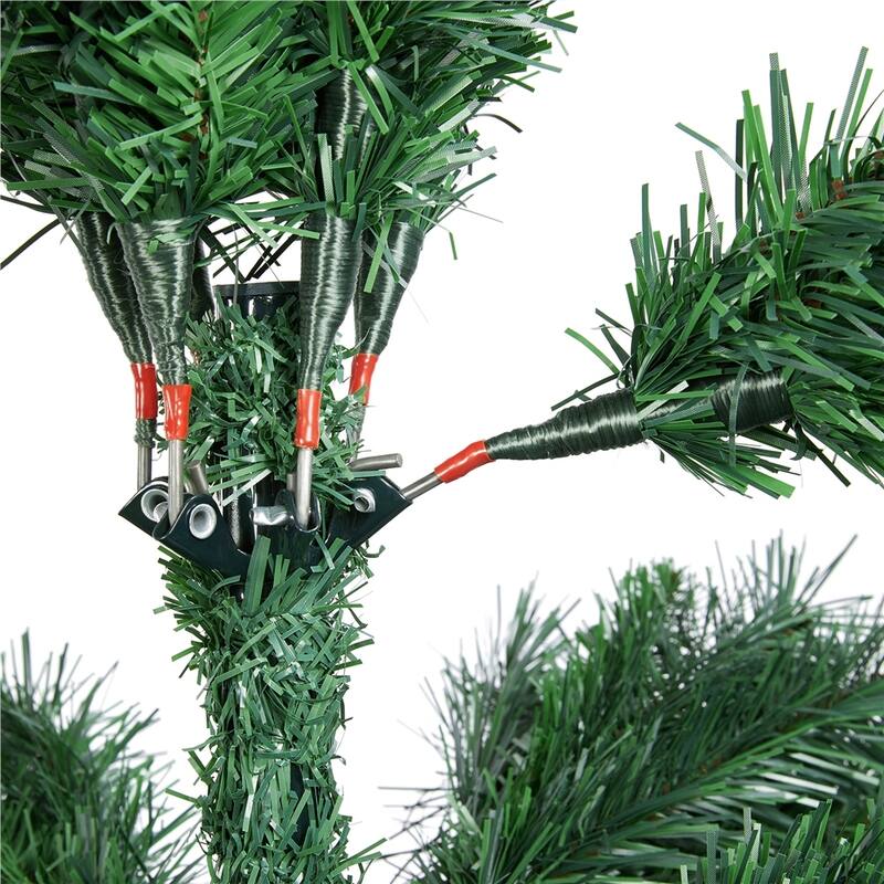 Yaheetech Premium Spruce Hinged Artificial Full Christmas Tree