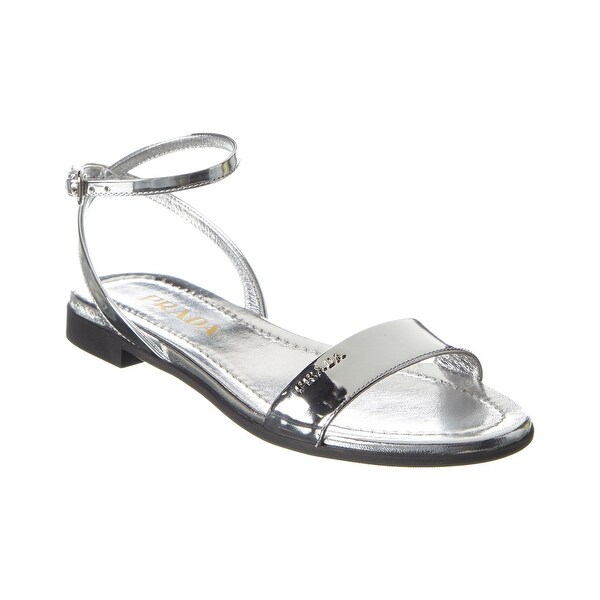 patent sandals with ankle strap