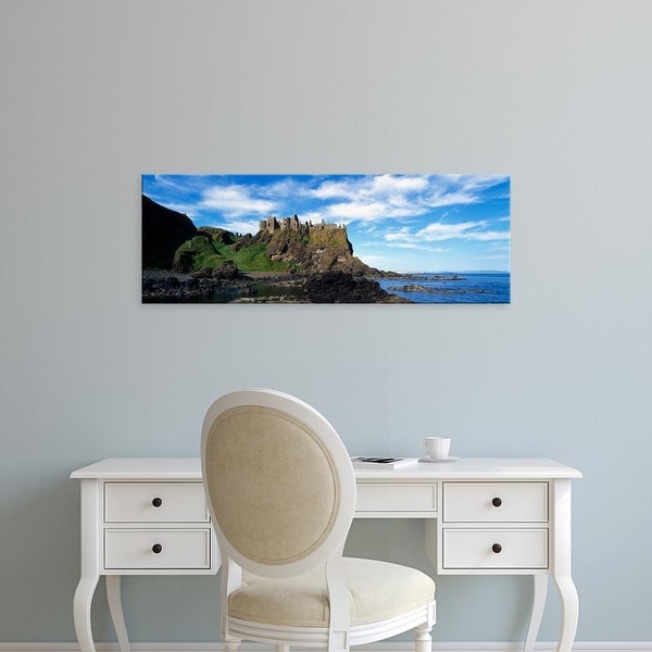 Easy Art Prints Panoramic Images's 'Dunluce Castle, Antrim, Ireland' Premium Canvas Art