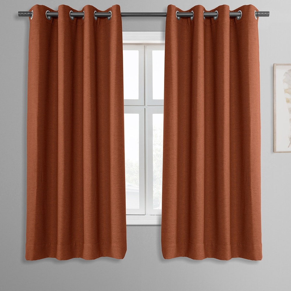 Exclusive Fabrics Bellino 63 In Grommet Room Darkening Curtain Panel (1 Panel) - 50 x 63