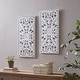 preview thumbnail 18 of 55, Madison Park Botanical Panel Distressed Carved Wood Wall Decor (Set of 2)