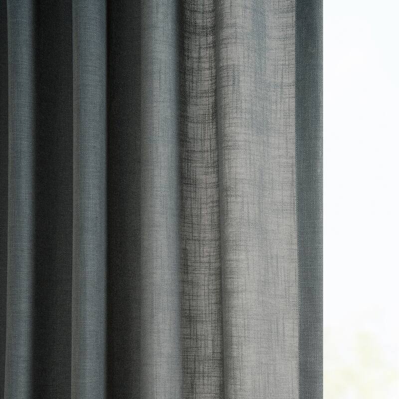 Exclusive Fabrics Classic Faux Linen Curtain (1 Panel)