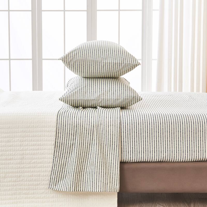 Linery & Co. Ultra-Soft Striped Brushed Microfiber Sheet Set