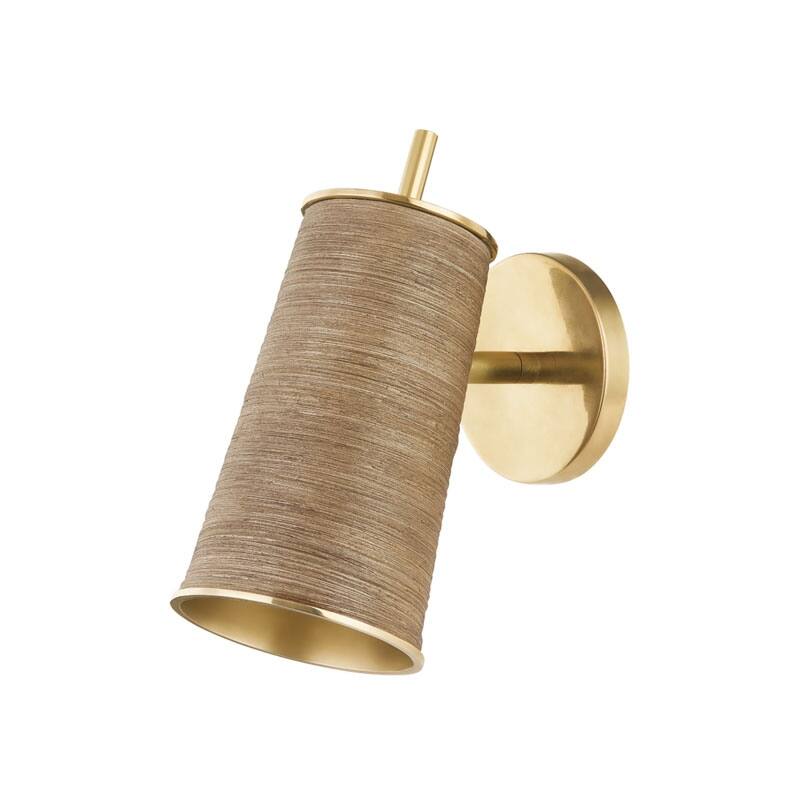 Hudson Valley Lighting 9110 Delran 10" Tall Wall Sconce - Aged Brass