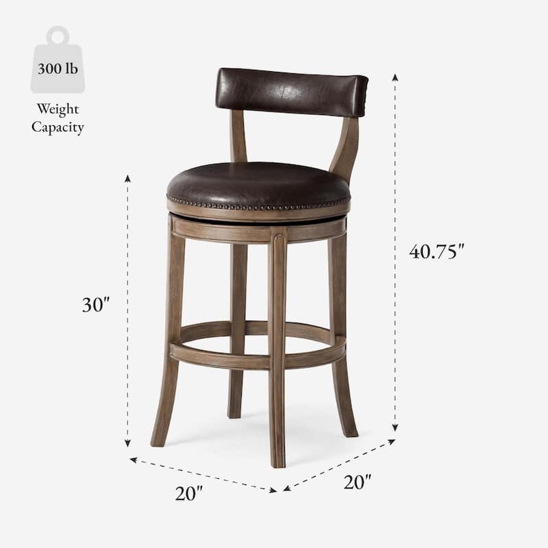 Maven Lane Alexander Swivel Kitchen Stool