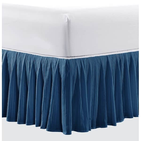 Serenta 18 Inch Drop Diamond Square Matching Bed Skirt Bed Bath