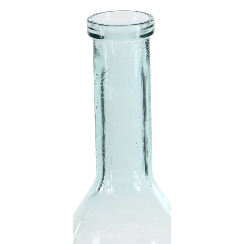 Recycled Glass Handmade Spanish Decorative Vase - Clear, Blue or Teal - Roche River Decor