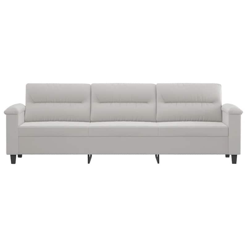 vidaXL Sofa Chair Living Room Upholstered Chair with Armrest Microfiber Fabric