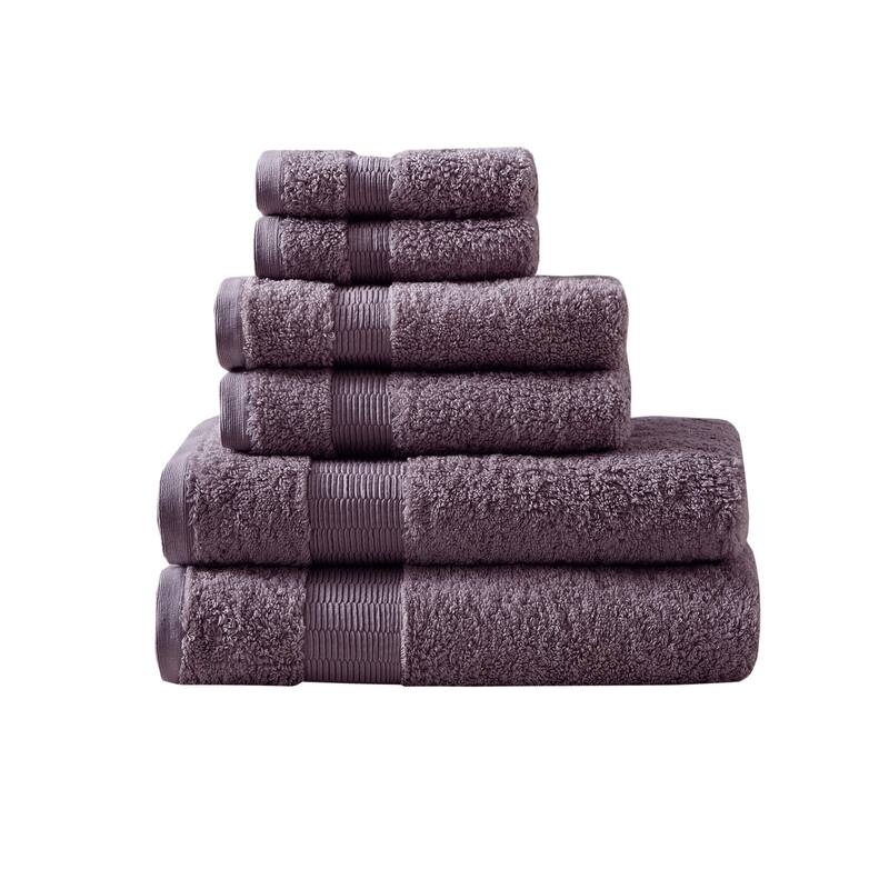 Madison Park Signature Luce 100-percent Egyptian Cotton 6 Piece Towel Set