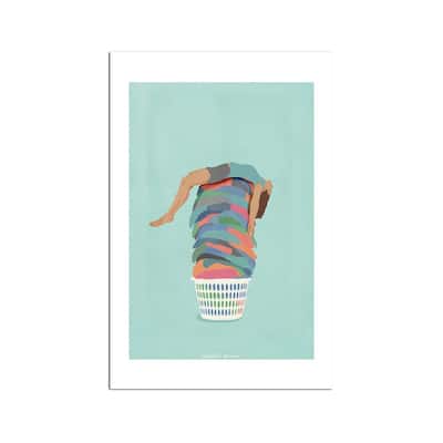 Laundry Day Fine Art Paper Print by Giselle Dekel - Multi