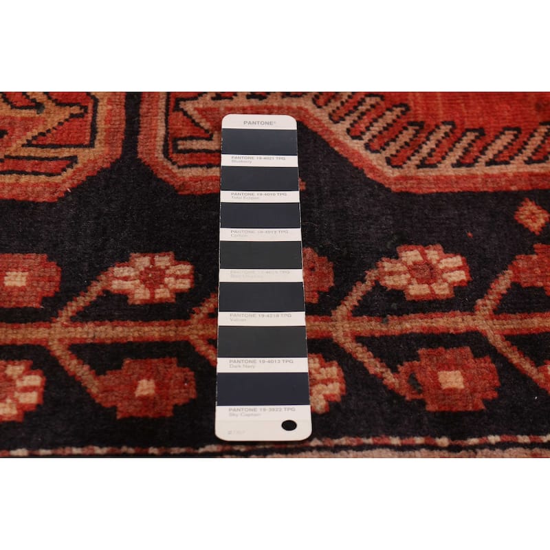 ECARPETGALLERY Hand-knotted Konya Anatolian Dark Navy, Red Wool Rug - 4'5 x 9'10