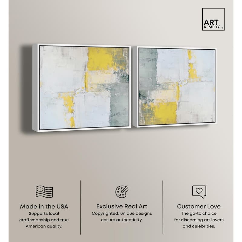 Simple Golden Butterfly Canvas by Art Remedy