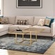 preview thumbnail 11 of 10, Silver Orchid Solm Two-Tier Gold Coffee Table