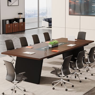 8ft Conference Table, Modern Office Meeting Room Table