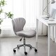 preview thumbnail 1 of 4, BTEXPERT Vanity Plush Velvet Workplace Meeting Conference Makeup Desk Chair Upholstered Home Office Chair