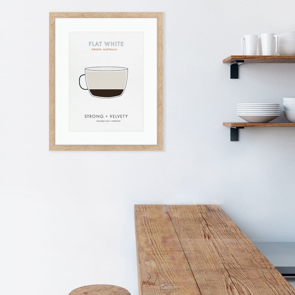 Paragon Flat White Framed Art