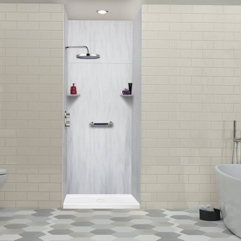 Transolid LWKX36367224 Lusso 96" H x 36" W x 36" D Three Wall Alcove - Bellanca