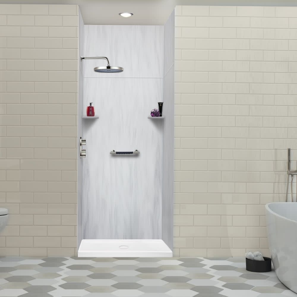 Transolid LWKX36367224 Lusso 96" H x 36" W x 36" D Three Wall Alcove